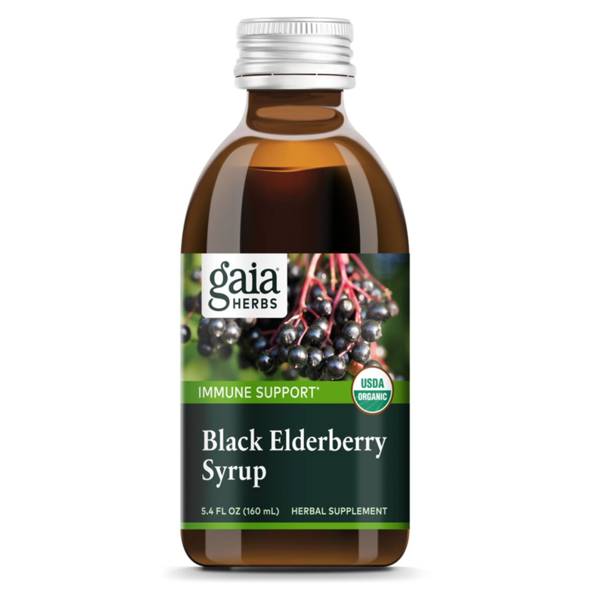 Gaia Herbs Black Elderberry Syrup 5.4 oz Liquid