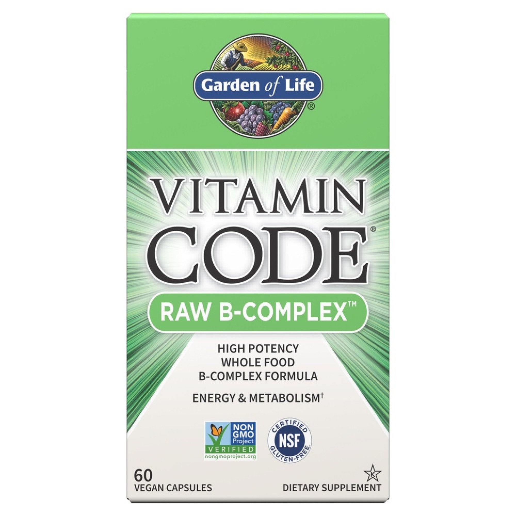 Garden of Life Vitamin Code Raw B Complex 60 Capsule