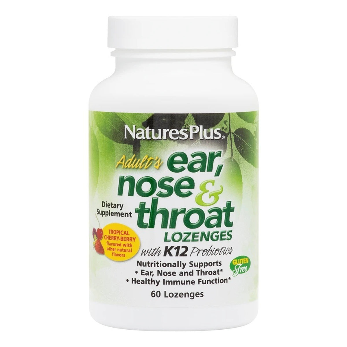 Nature&#39;s Plus Adult&#39;s Ear, Nose &amp; Throat Lozenges 60 Lozenge