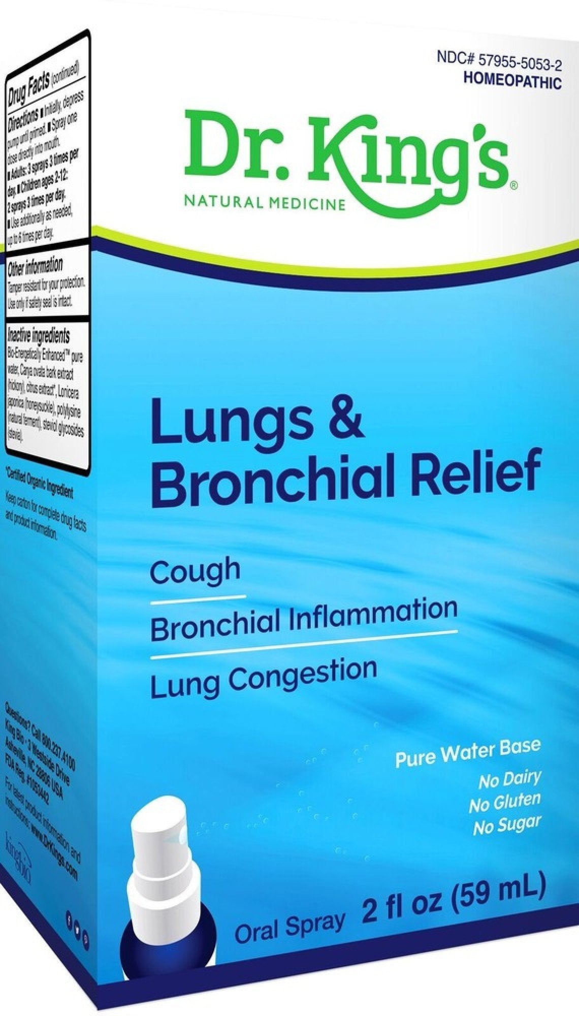 Dr King Natural Medicine Lungs &amp; Bronchial Relief 2 oz Liquid