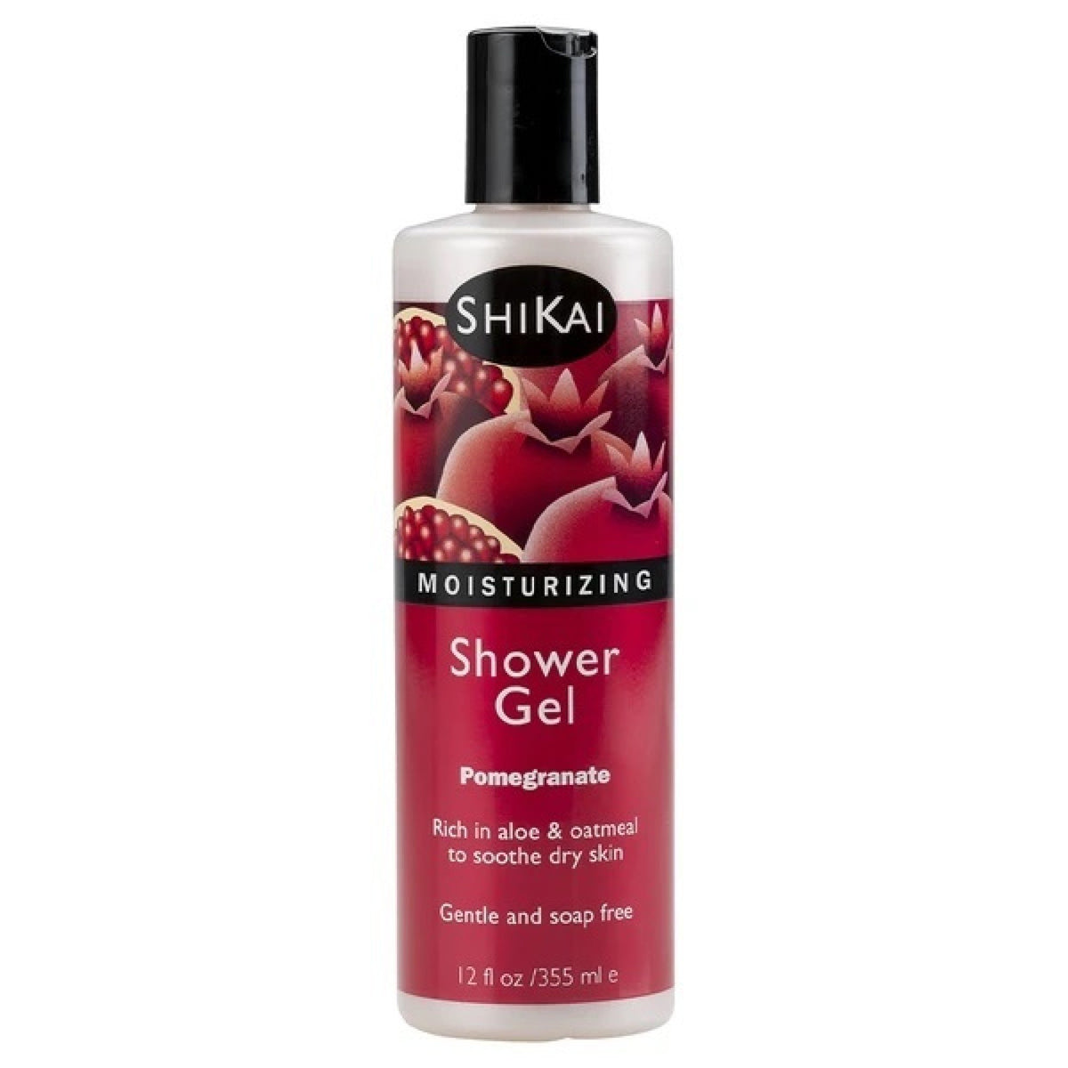 Shikai Moisturizing Shower Gel-Pomegranate 12 oz Gel