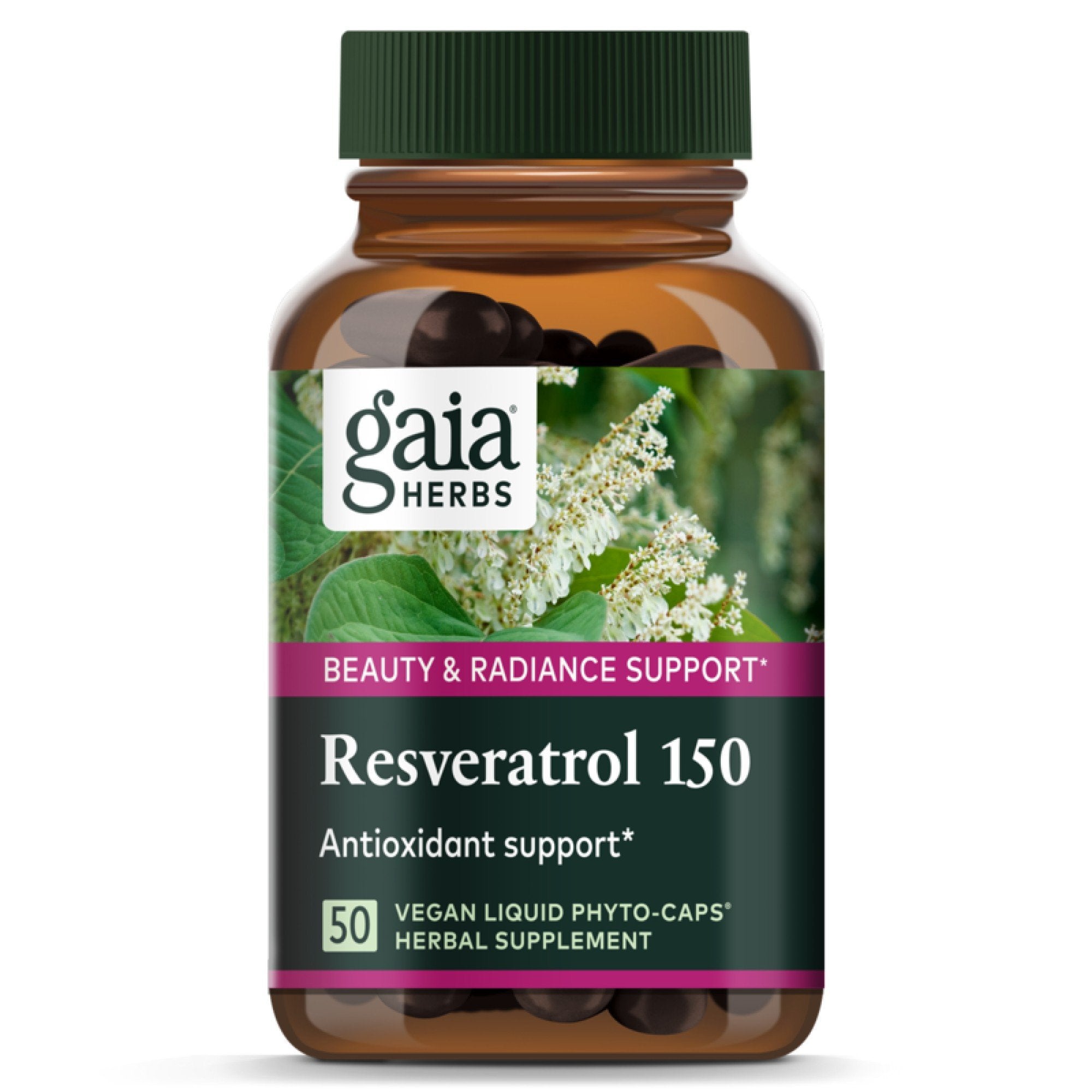 Gaia Herbs Resveratrol 150mg 50 VegCap