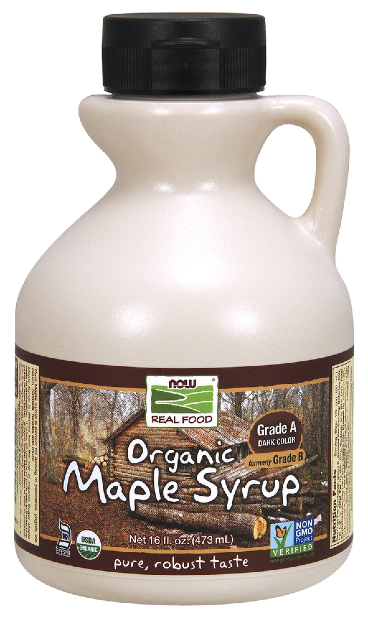 Now Foods Maple Syrup, Organic Grade A Dark Color (formerly Grade B) 16 oz Liquid