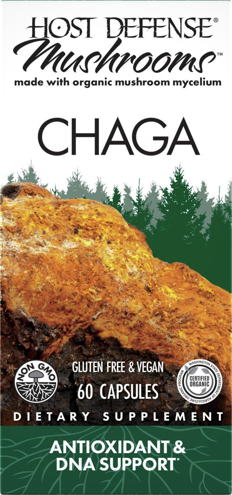 Fungi Perfecti/Host Defense Chaga 60 Capsule