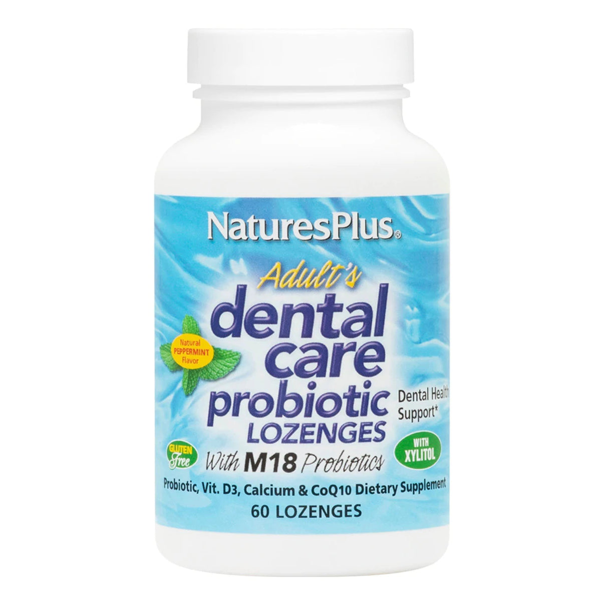 Nature&#39;s Plus Adult&#39;s Dental Care Probiotic Lozenges 60 Lozenge