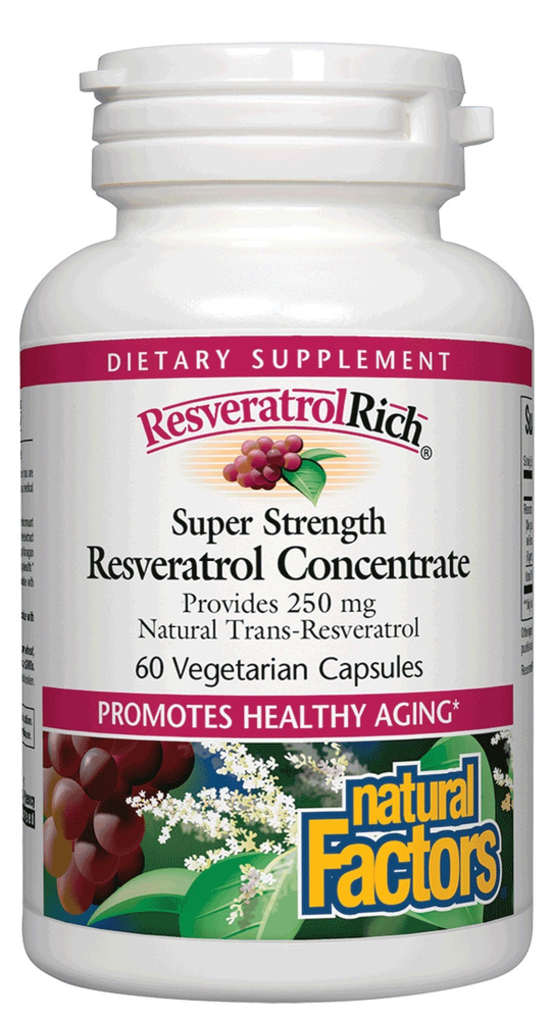 Natural Factors ResveratrolRich 250mg 60 VegCap