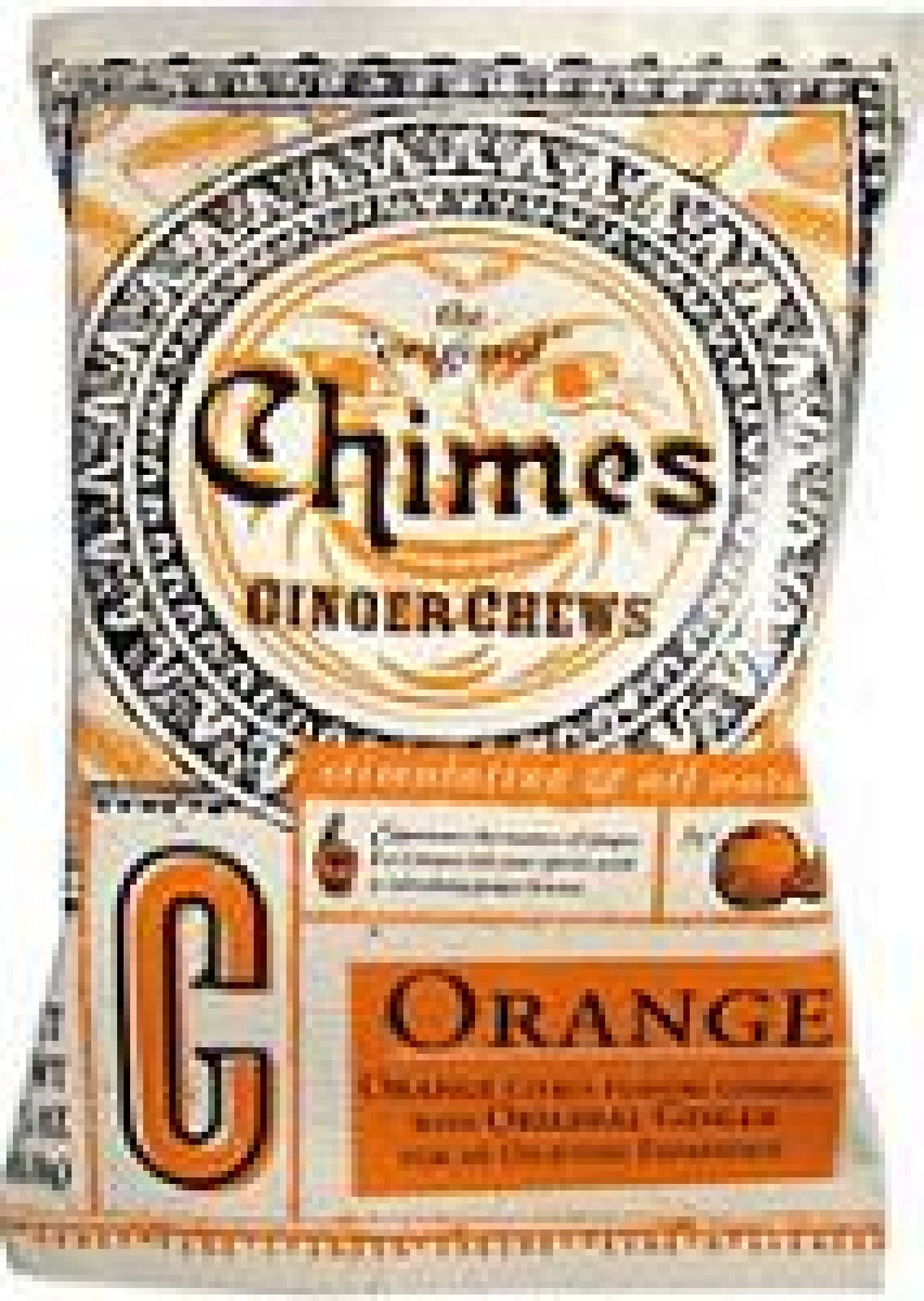 Chimes Ginger Chews Orange 5 oz Bag