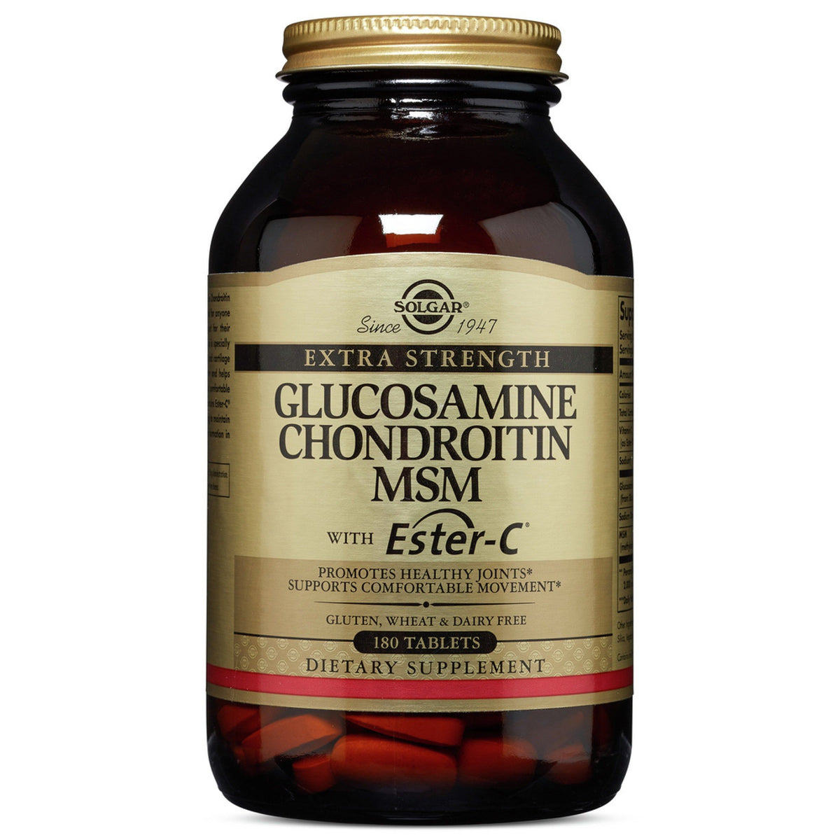 Solgar Extra Strength Glucosamine Chondroitin MSM with Ester C 180 Tablet