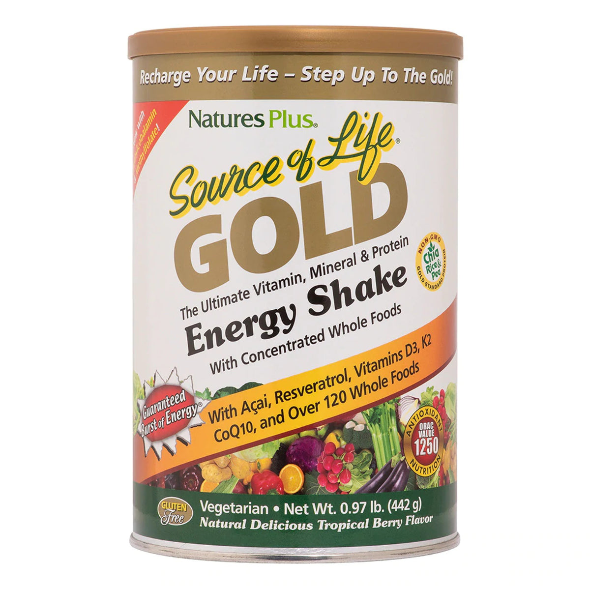 Nature's Plus Source of Life GOLD Shake 442 g (0.97 lb) Powder