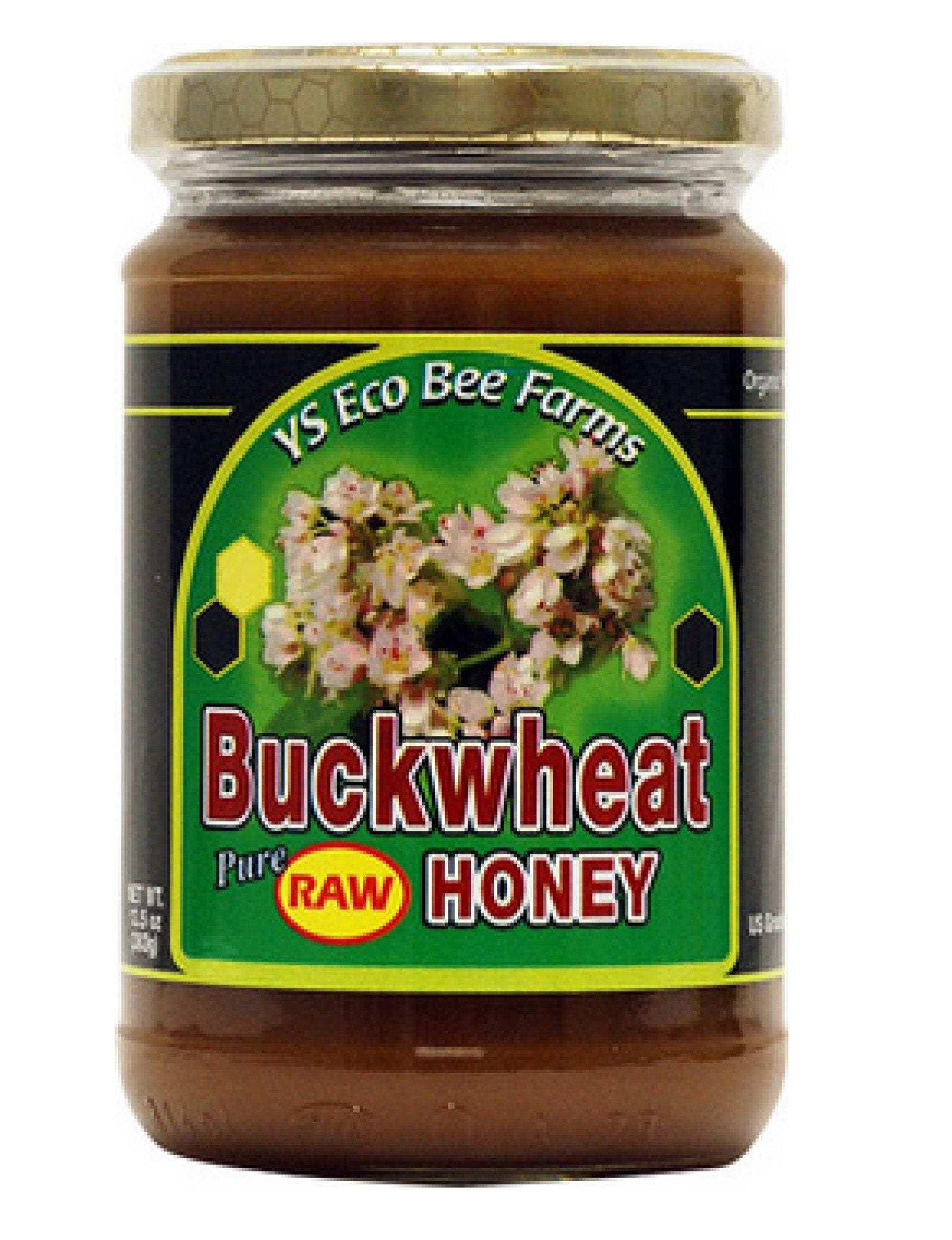 YS Eco Bee Farms Raw Buckwheat Honey 13.5 oz Paste