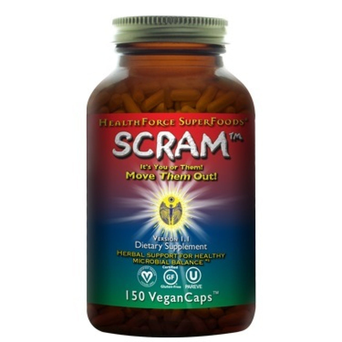 HealthForce Superfoods Scram (Replaces Internal Parasite Formula) 150 VegCap