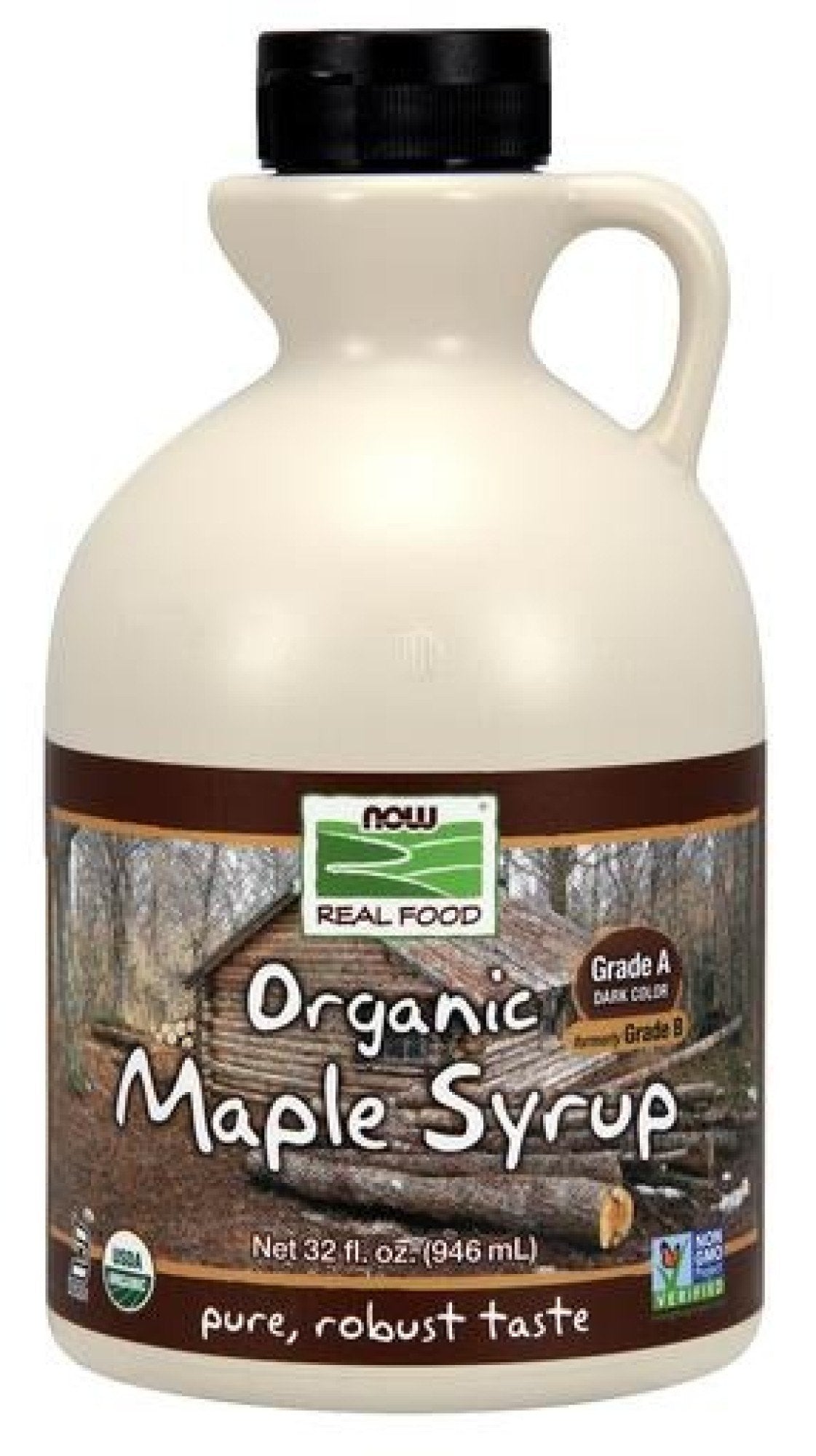 Now Foods Maple Syrup, Organic Grade A Dark Color 32 oz Liquid