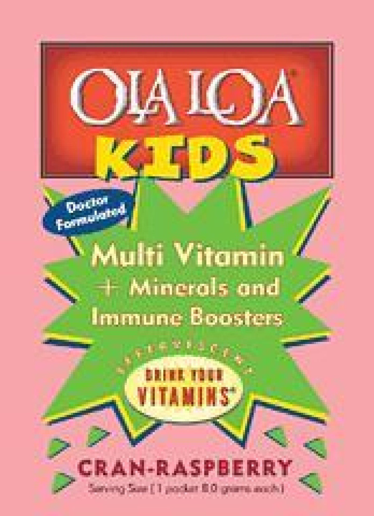 OLA LOA Kids Multi Cran Raspberry 30 Packet