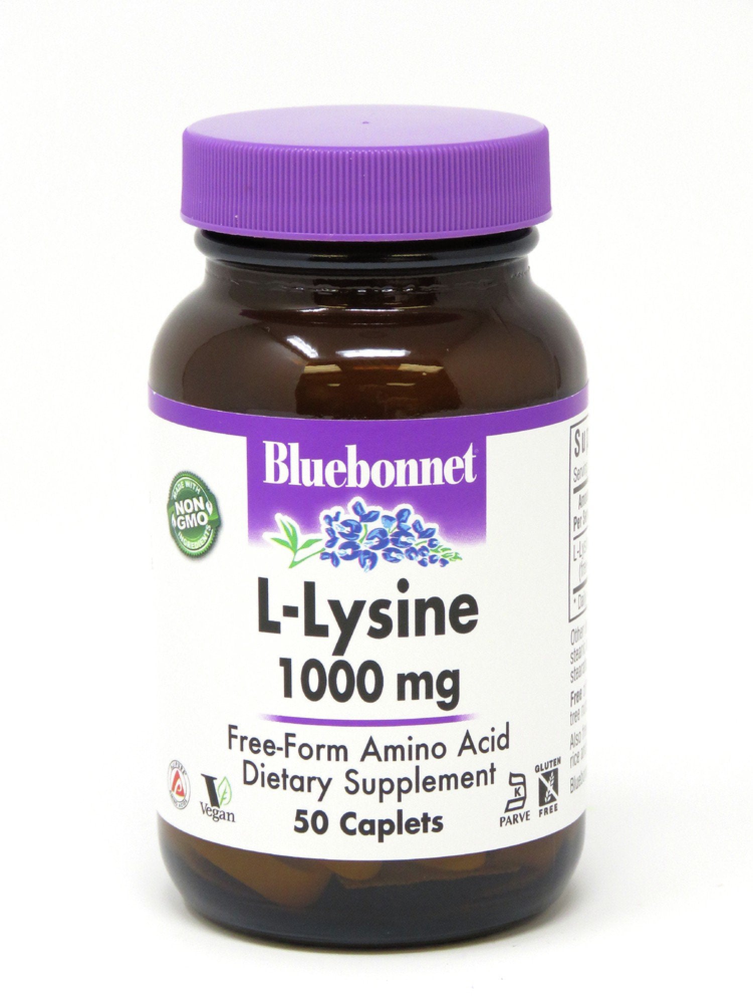 Bluebonnet L-Lysine 1000mg 50 Caplet