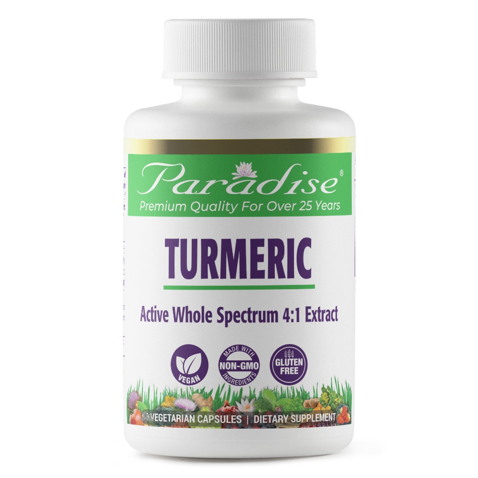 Paradise Herbs Turmeric, 4:1 extract 180 VegCap