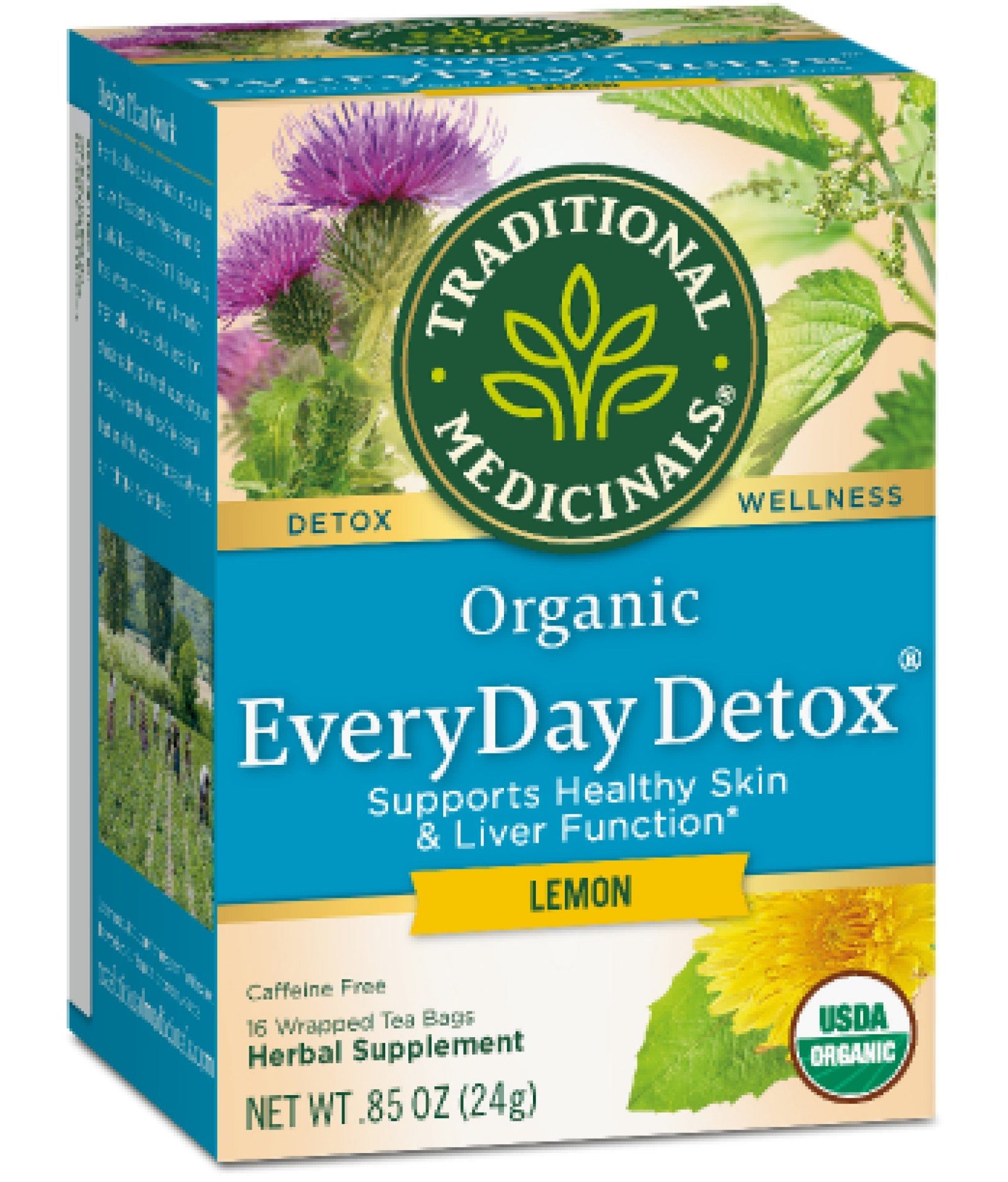 Traditional Medicinals Lemon EveryDay Detox Tea 16 Bag