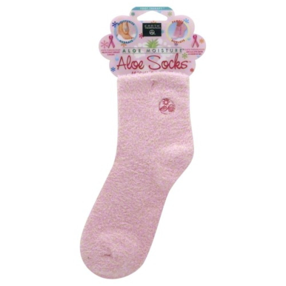 Earth Therapeutics Aloe Infused Socks Pink 1 Pair