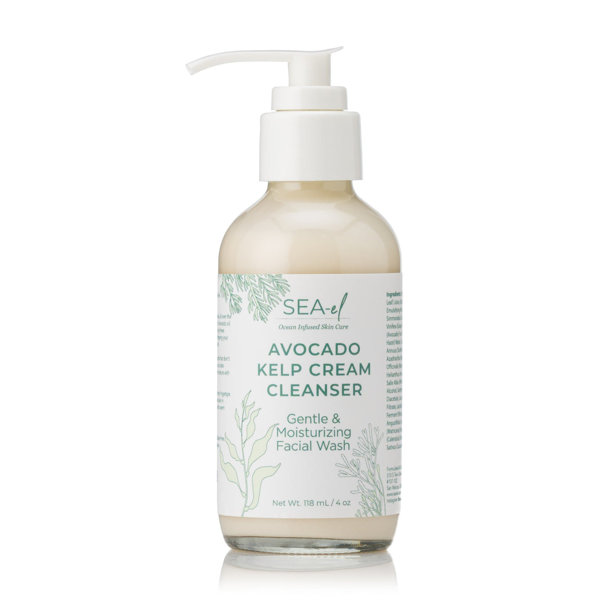 Sea El Avocado &amp; Kelp Facial Cleanser 4 oz Liquid