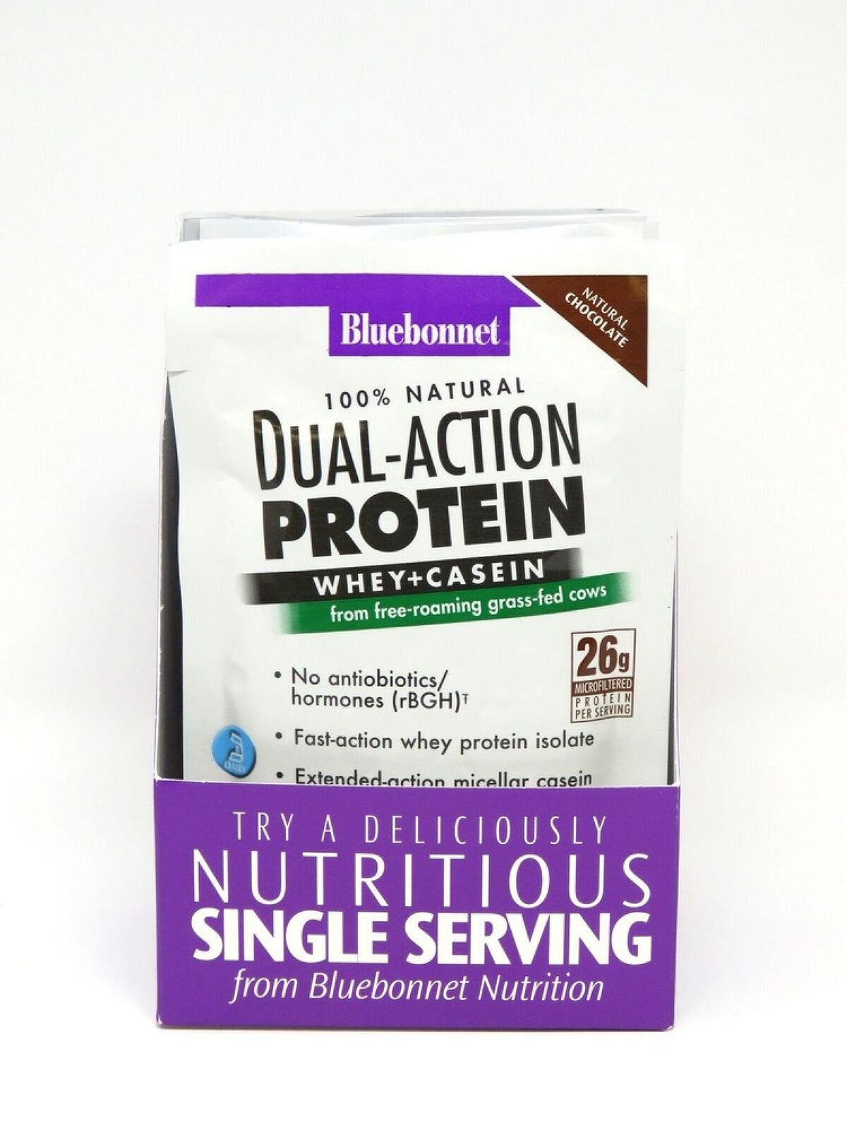 Bluebonnet Dual Action Protein Chocolate 8 Packet