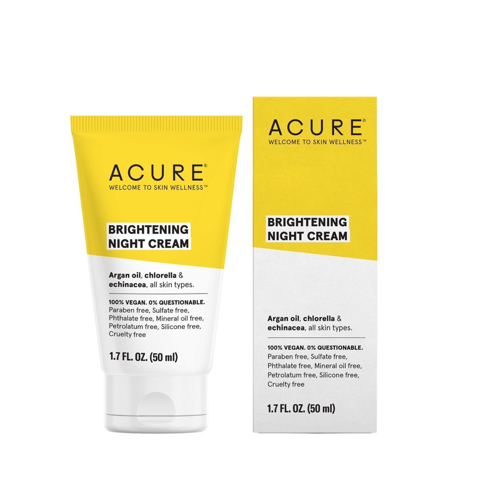 Acure Brightening Night Cream 1.7 oz Cream