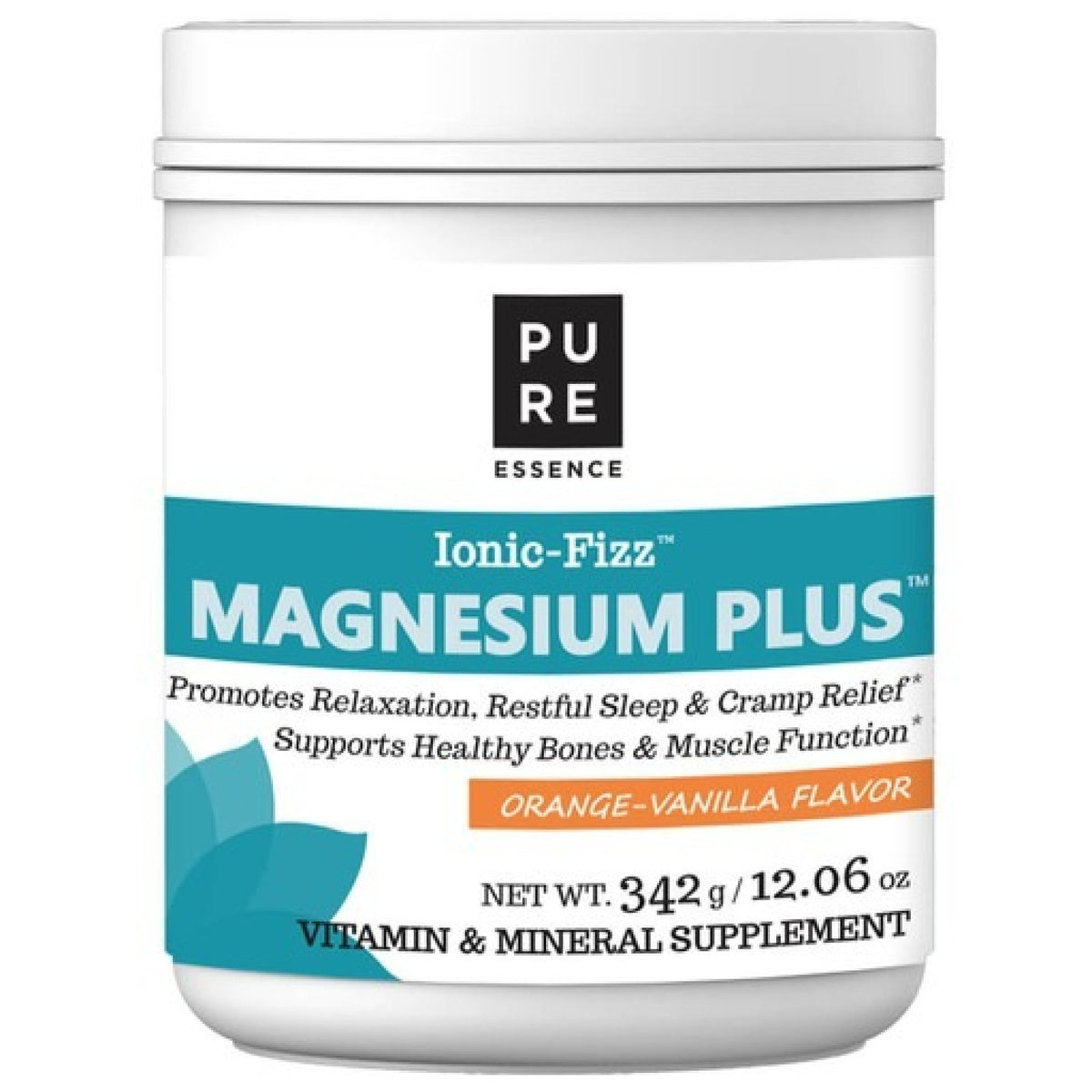 Pure Essence Labs Ionic-Fizz Magnesium Plus Orange-Vanilla 12.06 oz Powder