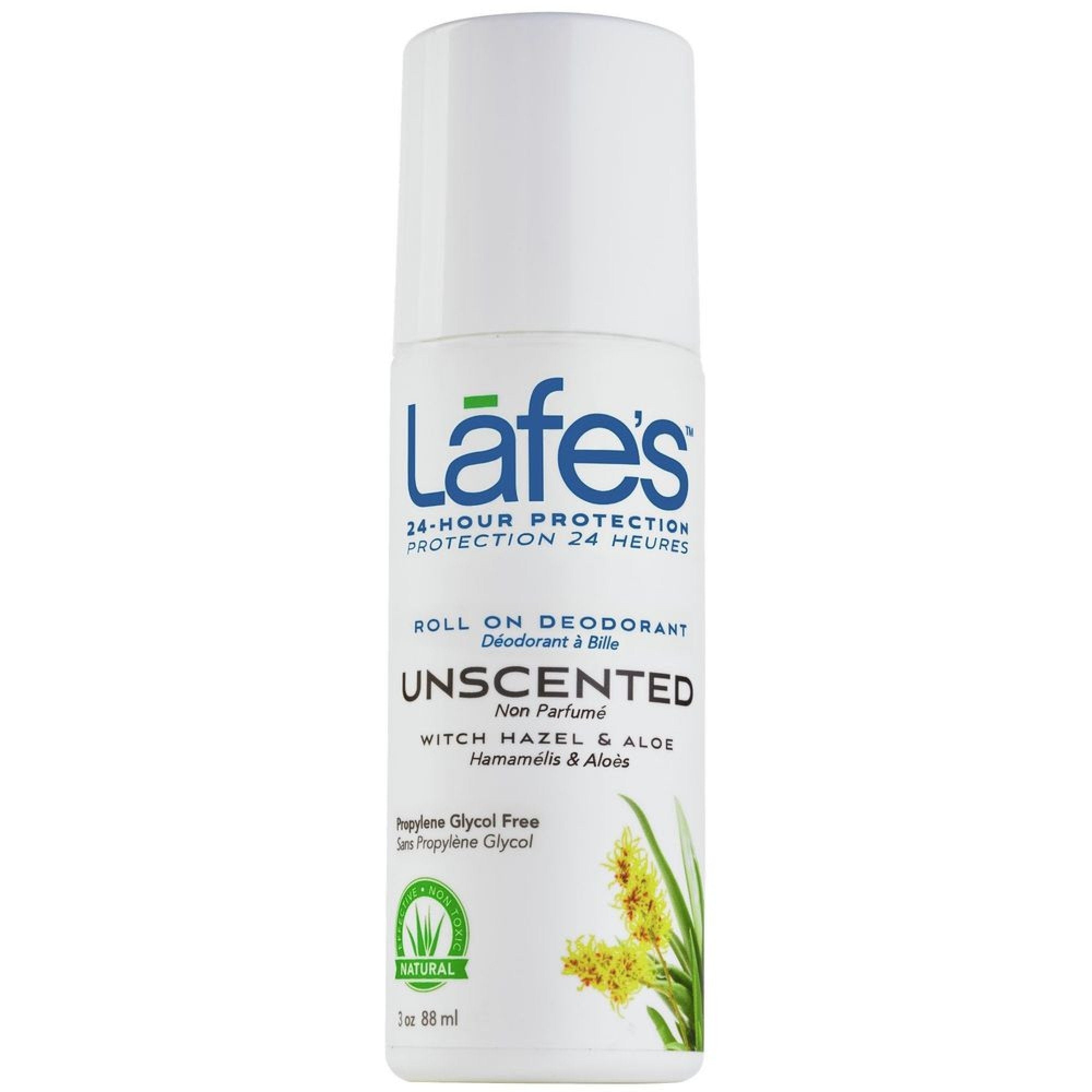 Lafe's Natural Bodycare Lafe's Natural Deodorant Roll-On Unscented 3 oz Roll-On