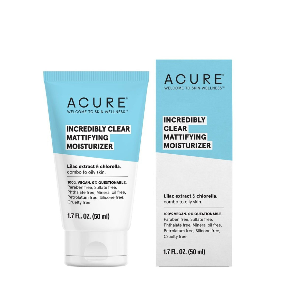 Acure Incredibly Clear Mattifying Moisturizer 1.7 oz Cream