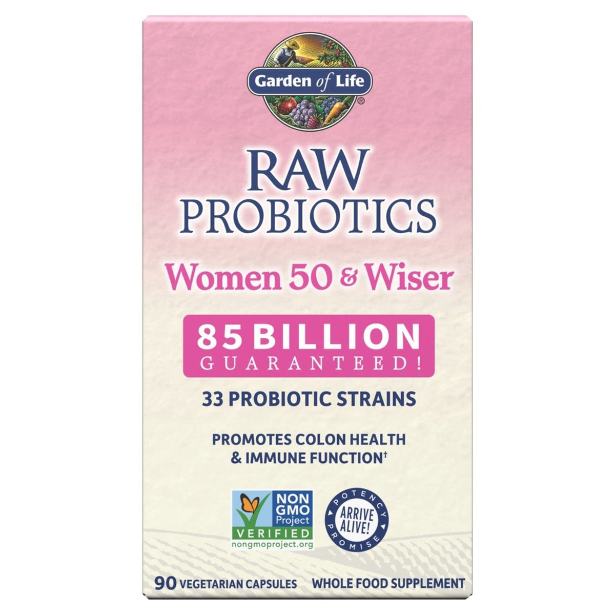 Garden of Life Raw Probiotics Women 50 &amp; Wiser 90 Capsule