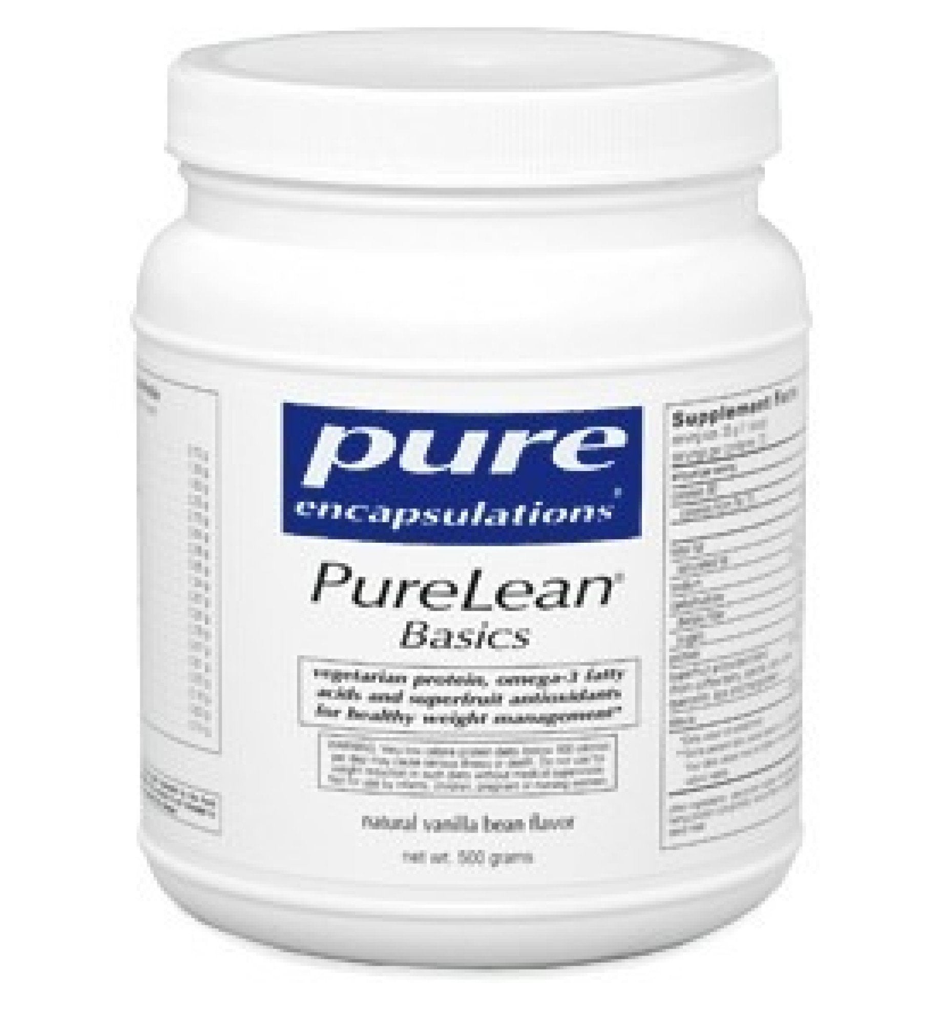 Pure Encapsulations PureLean Protein Blend Basics (with Stevia) Vanilla Bean Flavor 500 g Powder