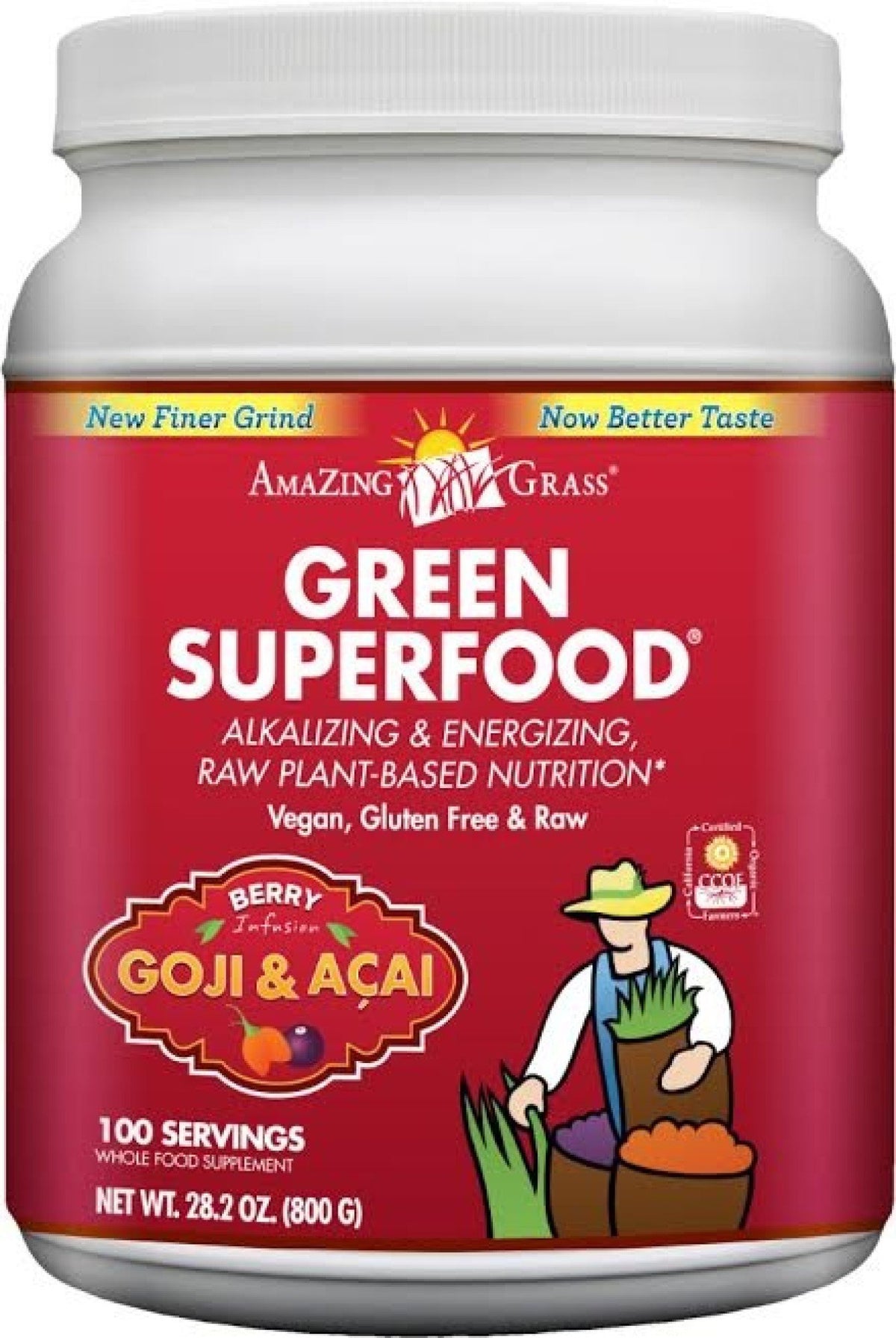 Amazing Grass Green SuperFood Powder Berry-100 Servings 28 oz Powder