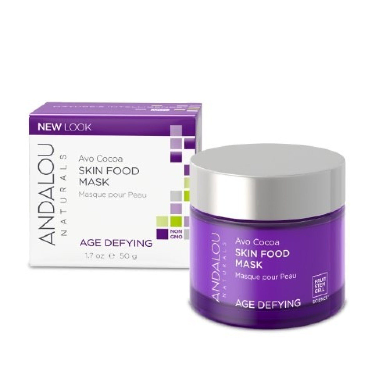 Andalou Naturals Avo Cocoa Skin Food Mask 1.7 oz Cream