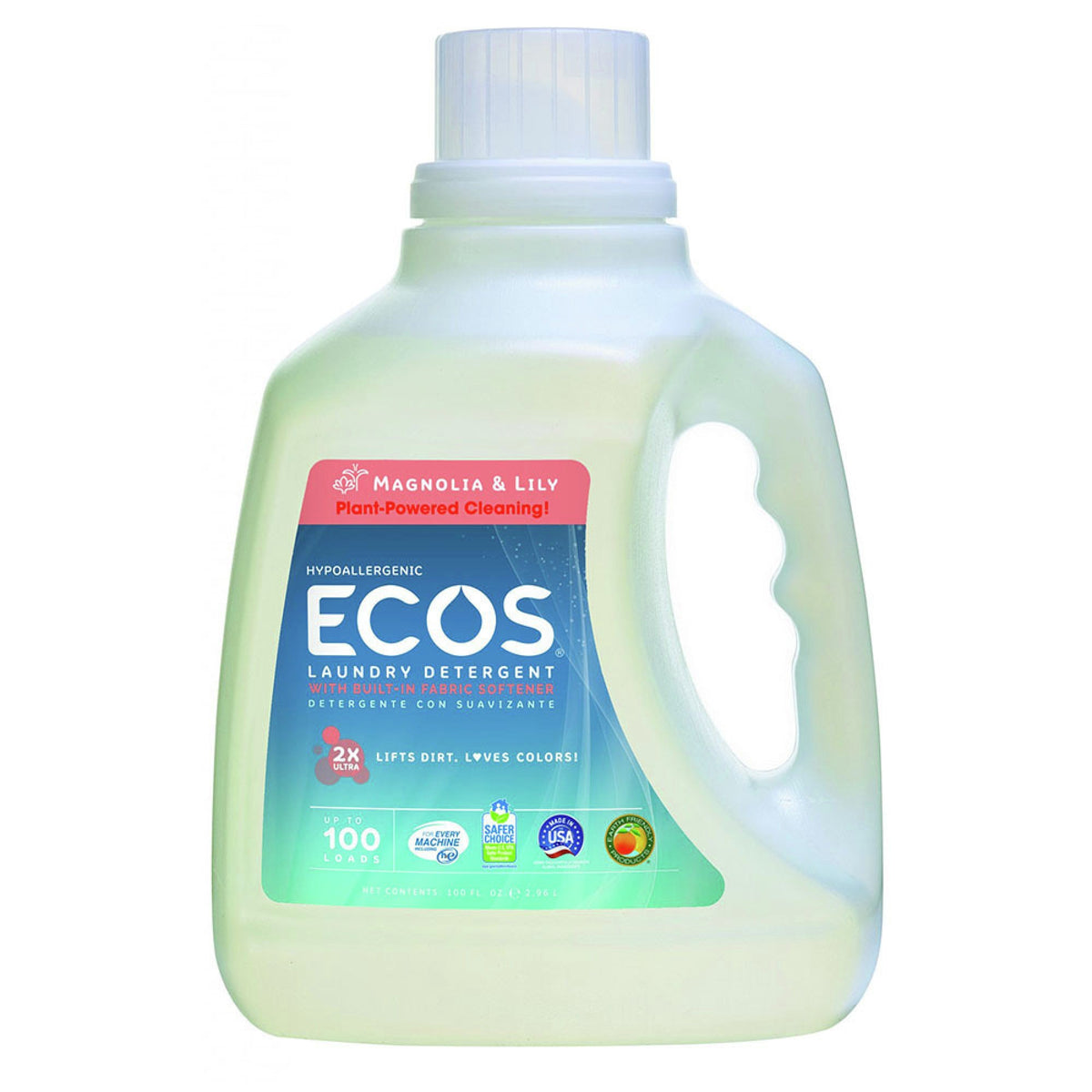 Earth Friendly ECOS Detergent-Magnolia &amp; Lilies 100 oz Liquid