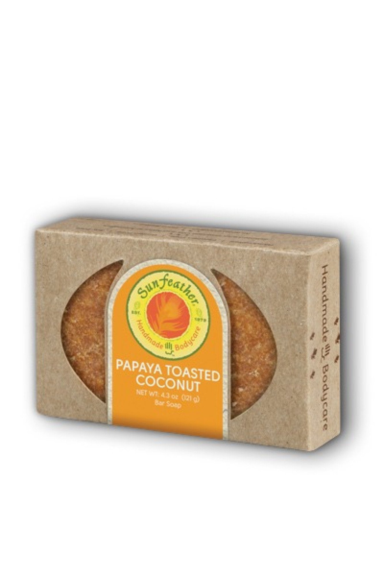 Sunfeather Papaya & Toasted Coconut Soap 4.3 oz Bar Soap