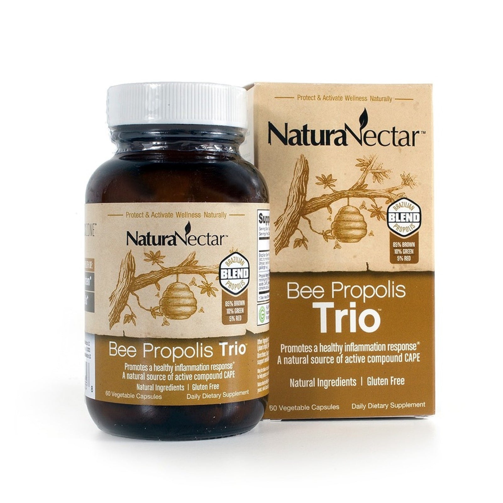 NaturaNectar NaturaNectar Bee Propolis Trio 60 Capsule