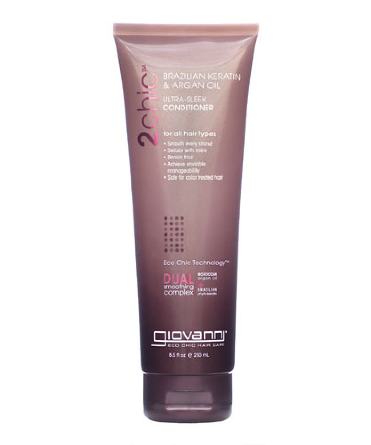 Giovanni 2chic Brazilian Keratin &amp; Argan Oil Ultra-Sleek Conditioner 8.5 oz Liquid