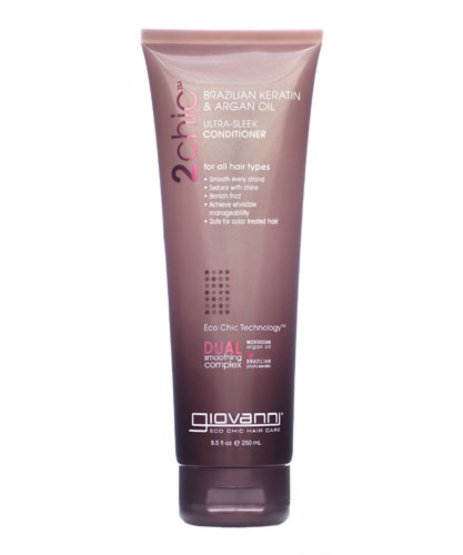 Giovanni 2chic Brazilian Keratin & Argan Oil Ultra-Sleek Conditioner 8.5 oz Liquid