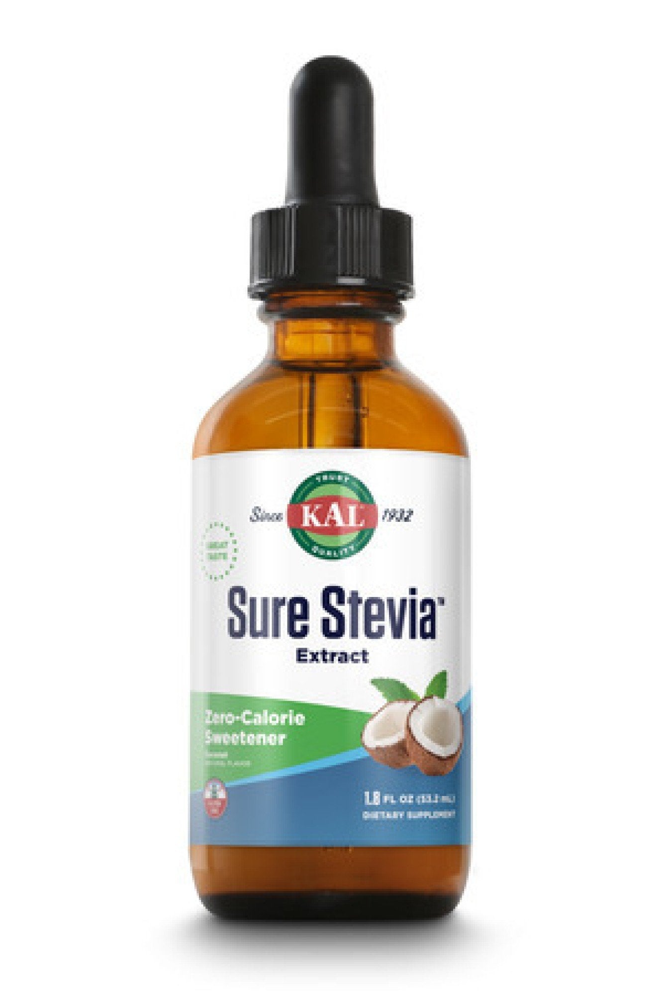 Kal Sure Stevia Extract - Coconut 1.8 oz Liquid