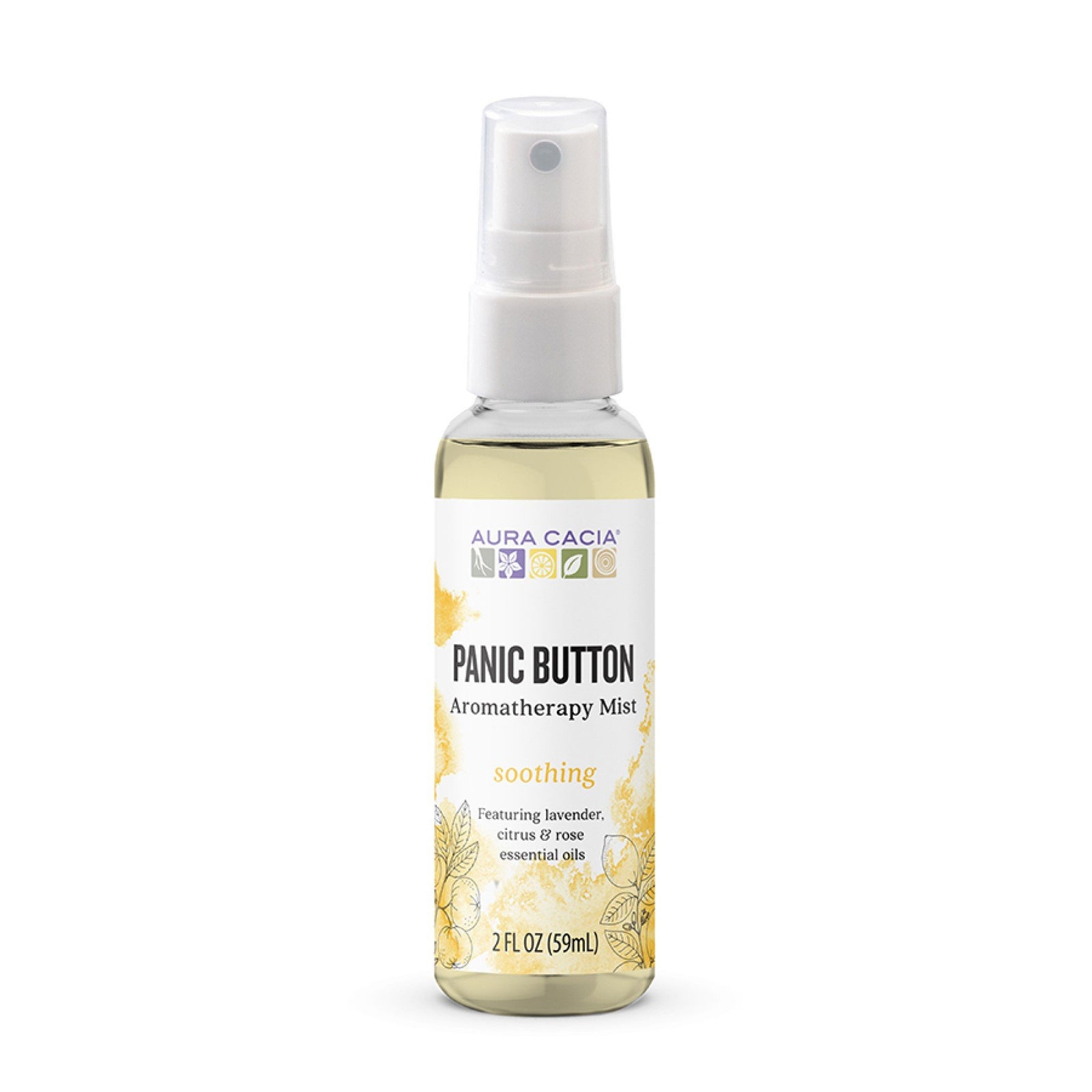 Aura Cacia Panic Button Essential Soutions Mist 2 fl oz Spray