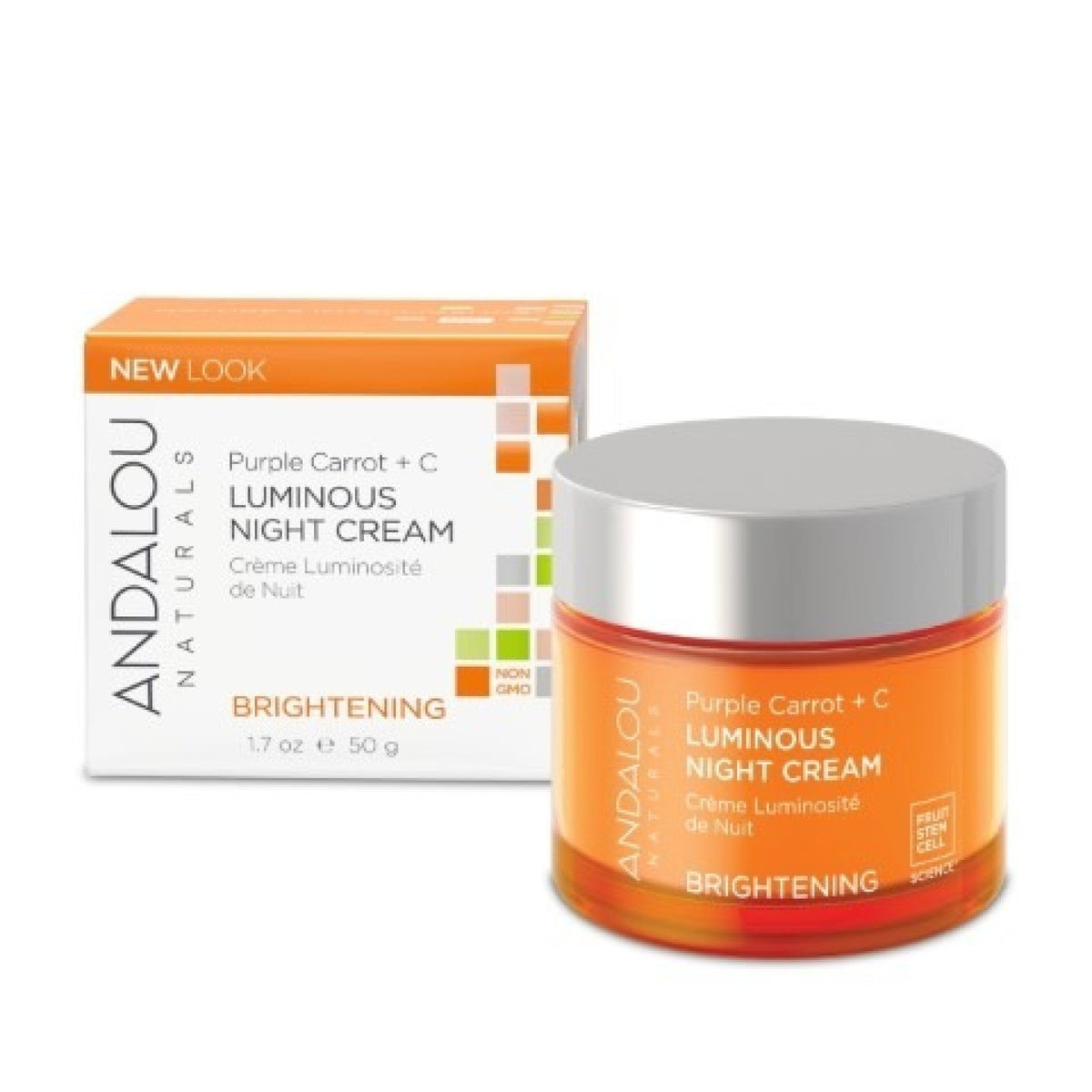 Andalou Naturals Purple Carrot + C Luminous Night Cream 1.7 Cream