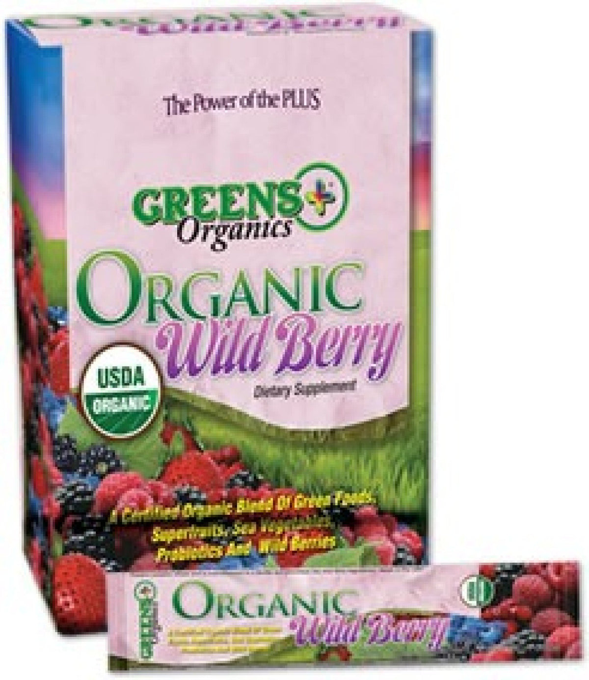 Greens Plus Organic Wild Berry Stickpack 15 (8g) Stick