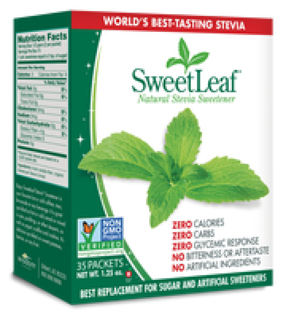 SweetLeaf Sweet Leaf Sweetener 1g packets 35 Packet