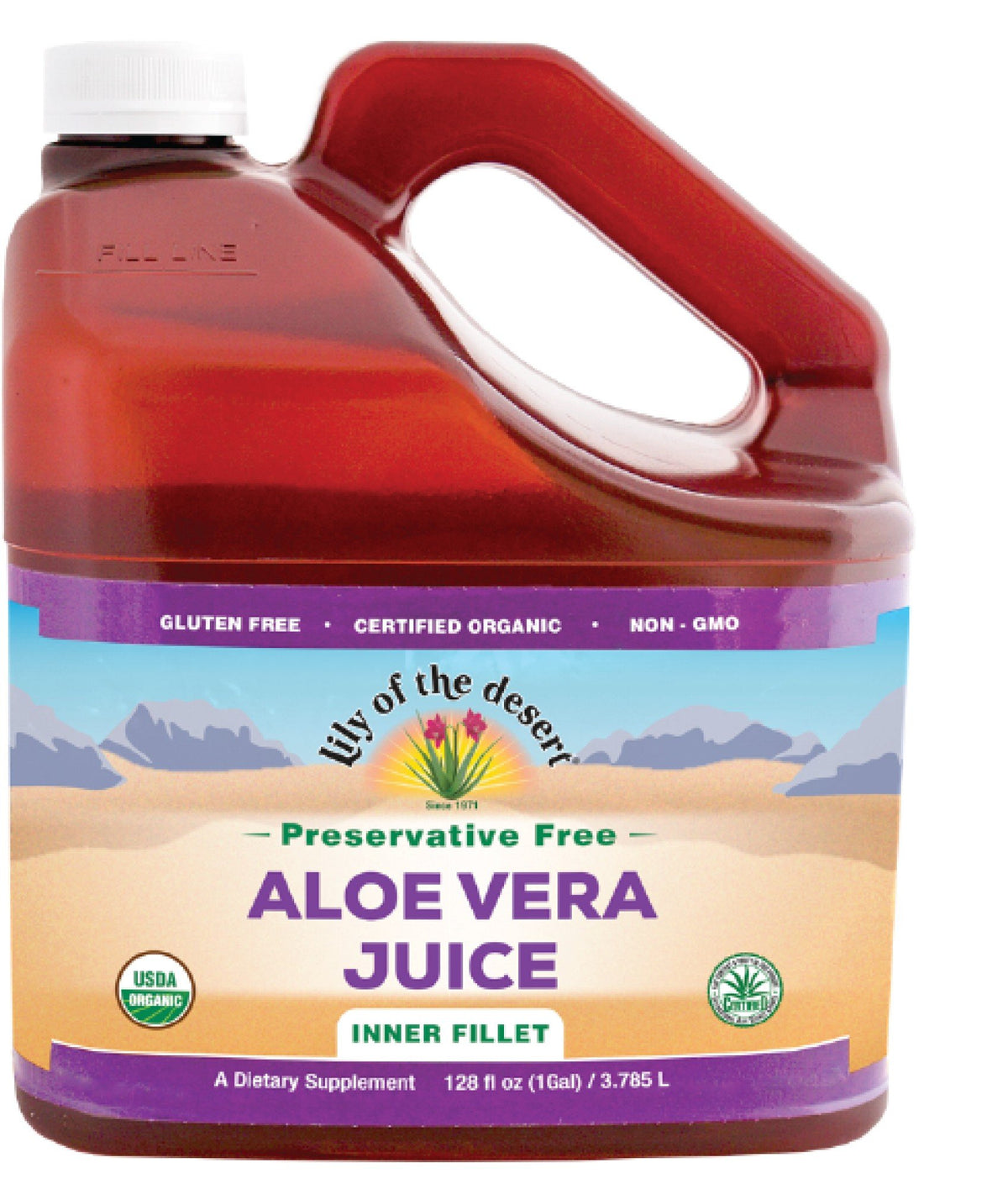 Lily Of The Desert Aloe Vera Juice Preservative Free 128 oz Liquid