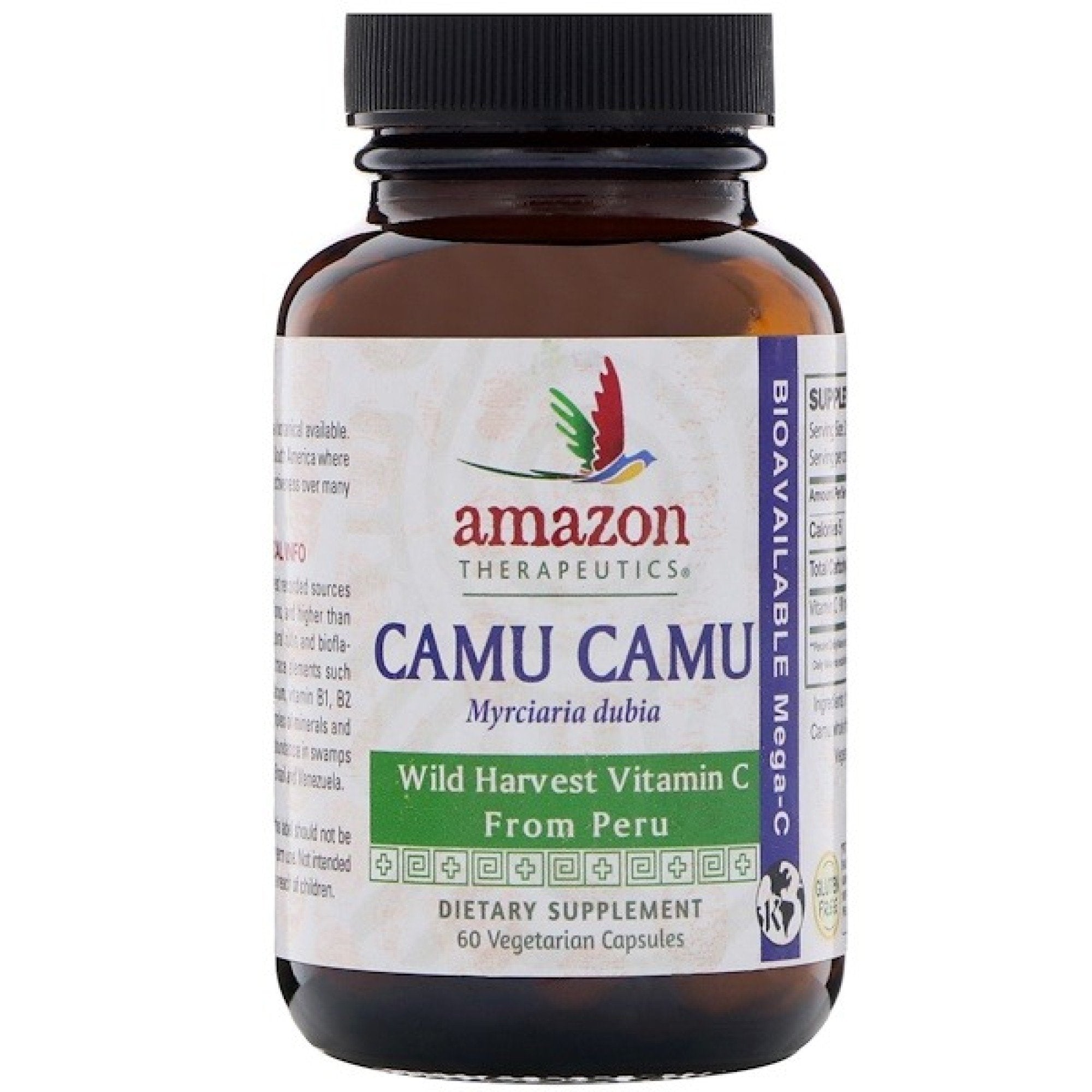 Amazon Therapeutic Laboratories Camu-Camu Mega C 500mg Wild Crafted 60 VegCap