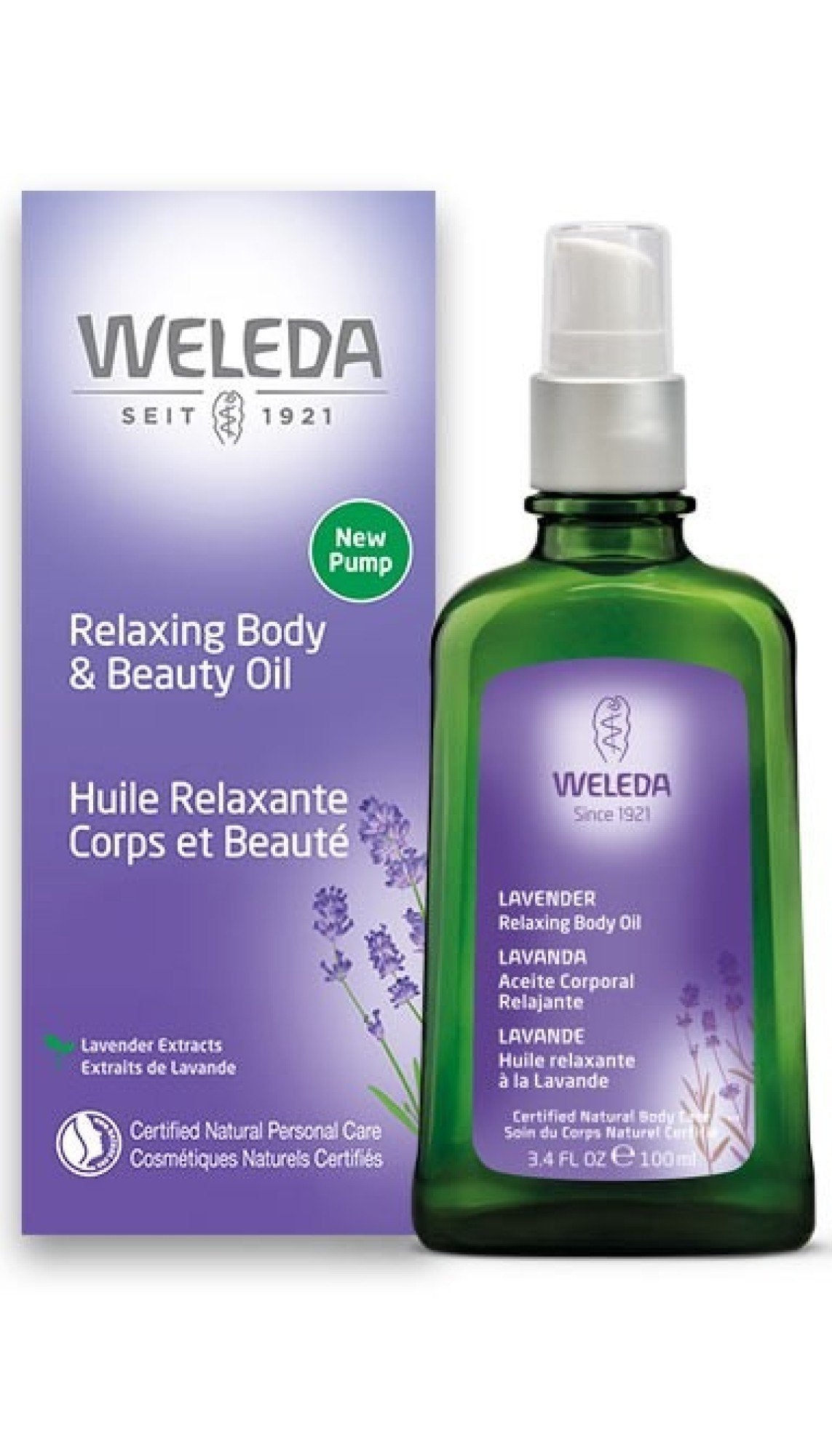 Weleda Relaxing Body & Beauty Oil - Lavender 3.4 oz Oil