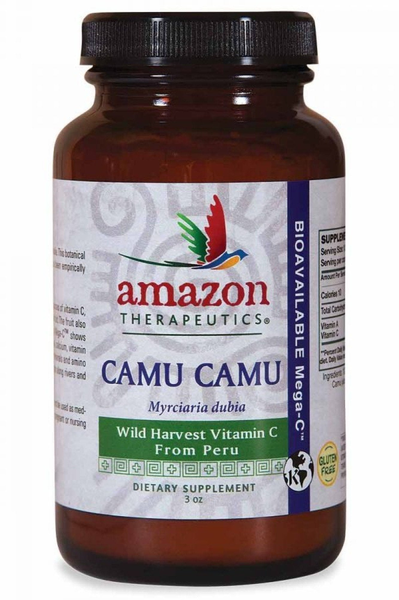 Amazon Therapeutic Laboratories Camu-Camu Mega C Powder Wild Crafted 3 oz Powder