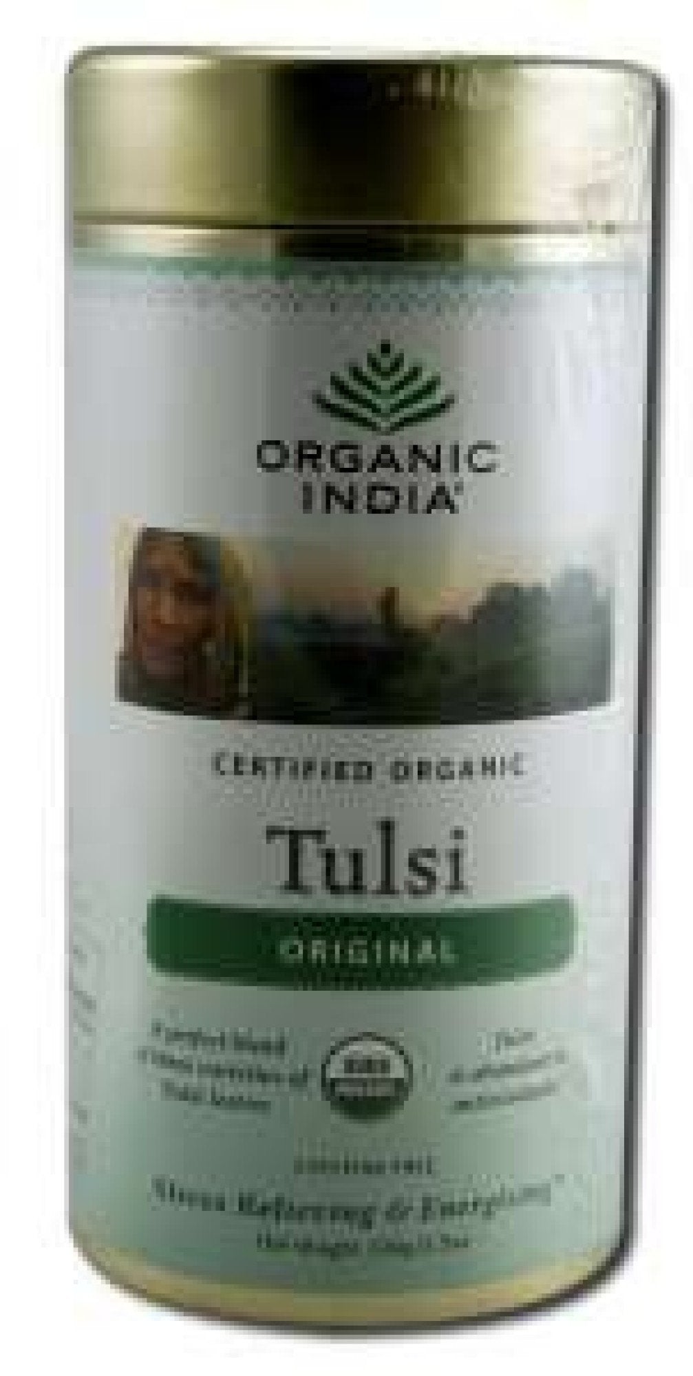 Organic India Tulsi Tea Original Canister 3.5 oz Loose Tea