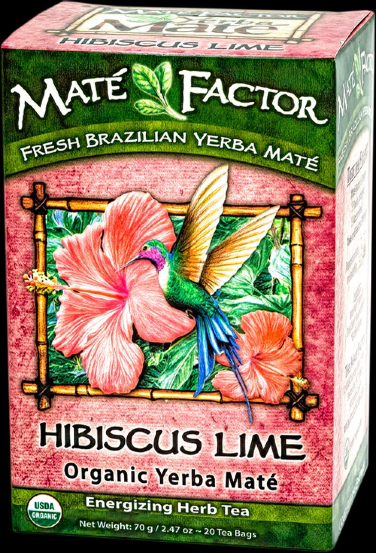 The Mate Factor Hibiscus Lime Tea 20 Tea Bag