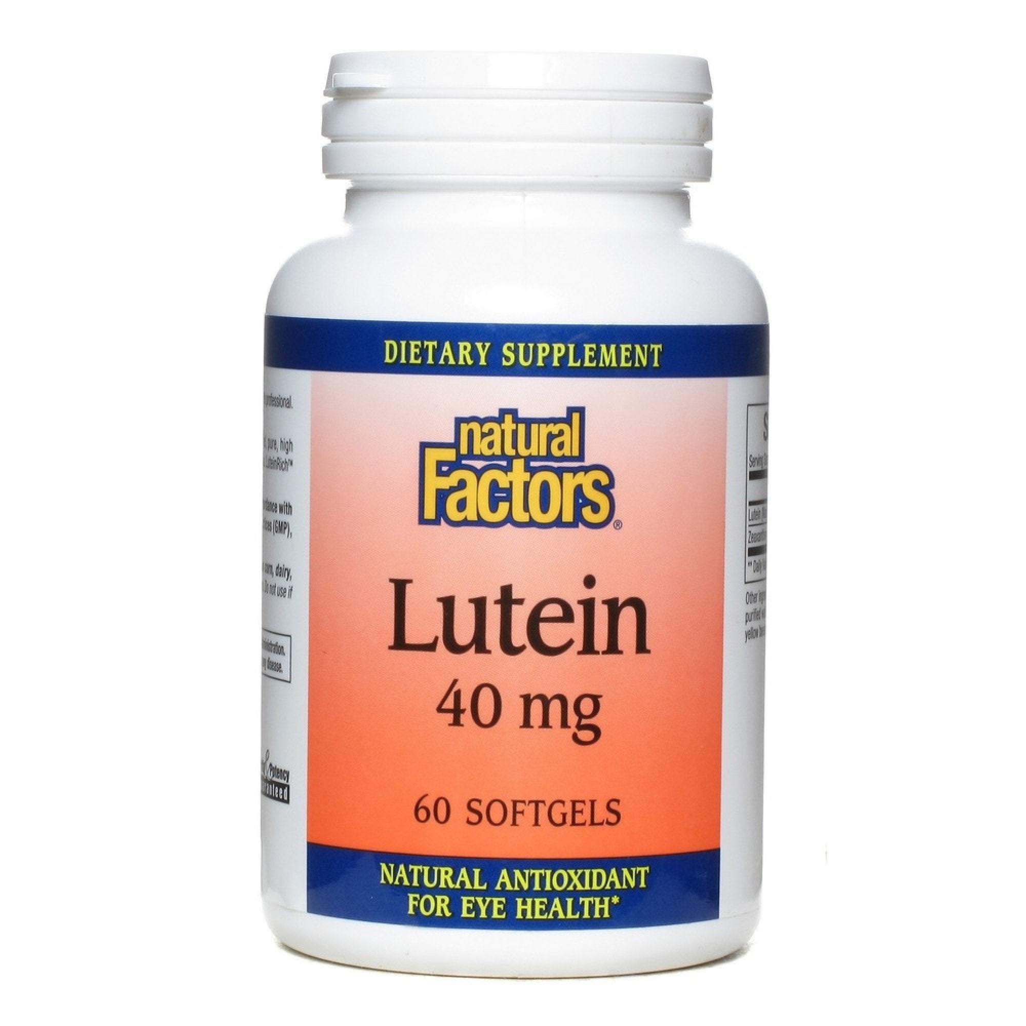 Natural Factors Lutein 40 mg 60 Softgel