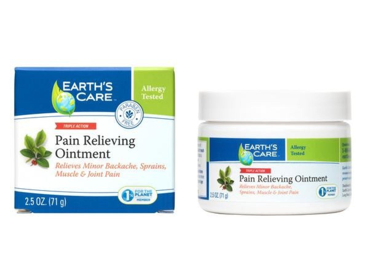 Earth&#39;s Care Pain Relieving Ointment 100% Natural 2.5 oz Ointment