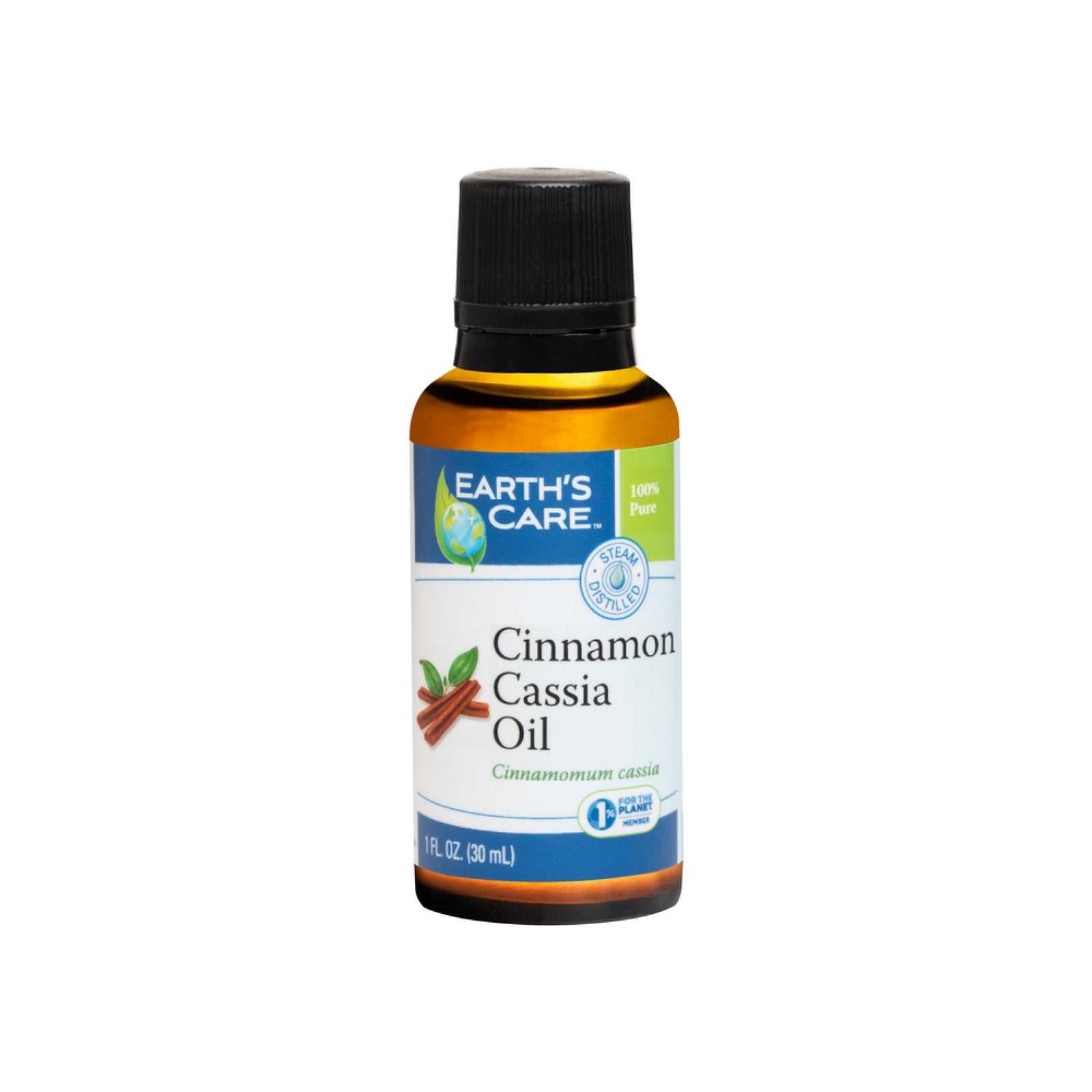 Earth's Care Cinnamon Cassia Oil 100% Pure & Natural 1 oz Oil